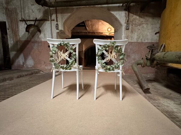 Hochzeitsstuhl Crossback White – Bild 4
