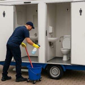 Toilettenwagen Endreinigung (wenn nicht vom Kunden übernommen)